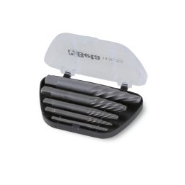 Beta 1430/S5 Serie di estrattori conici per viti e prigionieri danneggiati destrorsi in astuccio di plastica 014300105