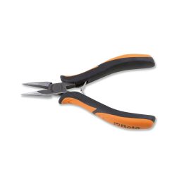 Beta 1175BM Pinza per elettronica a becchi mezzotondi corti lisci impugnatura bimateriale 011750101