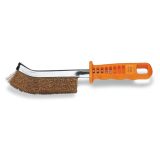 Beta 1737NX Spazzola curva a fili di acciaio ottonato Ø filo 0,3 mm 017370010