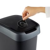 ROTHO Twist Silver - trash bin – 25l