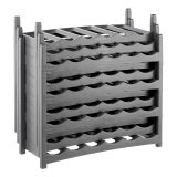 ROTHO Vario Wine Rack Anthracite - Stand for 6 Bottles