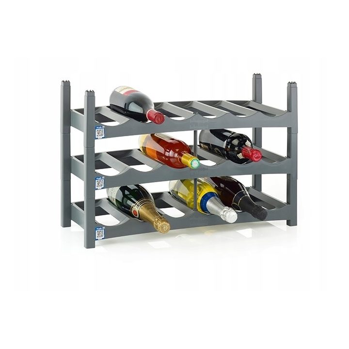 ROTHO Vario Wine Rack Anthracite - Stand for 6 Bottles