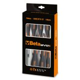 Beta 1208E/RTX-D7 Serie di 7 chiavi maschio con impugnatura Evox per viti con impronta Tamper Resistant Torx(R) (art. 1208E/RTX)
