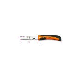 Beta 1777BM Coltello a serramanico con gola spellafili lama in acciaio inossidabile 017770100