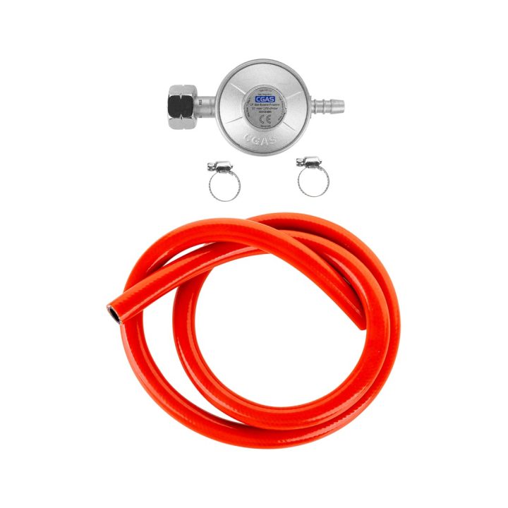 TEESA BBQ GAS REGULATOR FOR BARBECUE (HOSE BANDS)