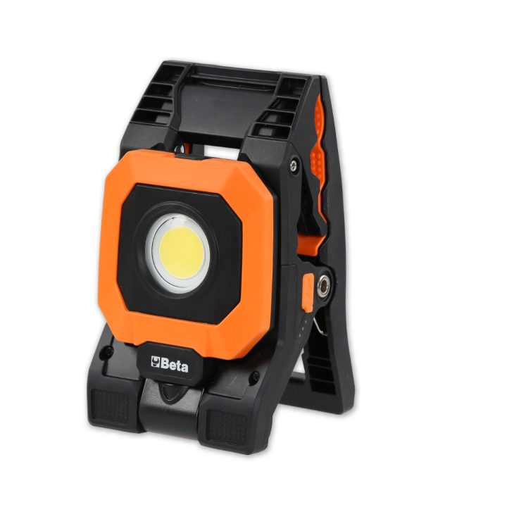 Beta 1838CLAMP Faretto a pinza ricaricabile, 4 intensità luminose, orientabile, ricarica USB. 018380310