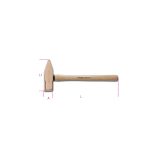 Beta 1370BA 500 Martelli tipo tedesco antiscintilla manico in legno 013700805