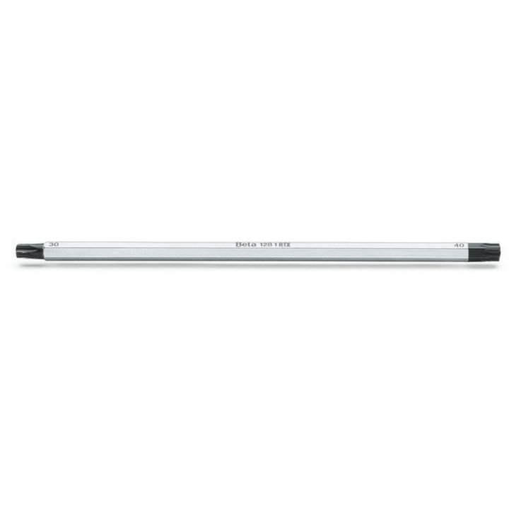 Beta 1281RTX/5 Giravite bivalenti per viti con impronta Tamper Resistant Torx® cromato, punte nere 012810363