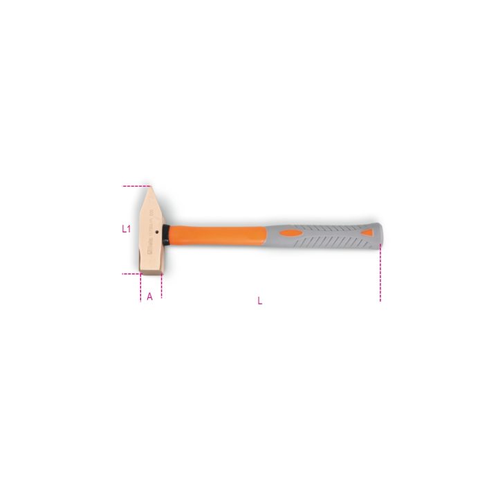 Beta 1370BA/PL 500 Martelli tipo tedesco antiscintilla, manico in fibra 013700815