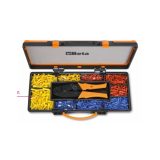 Beta 1608/C9 Pinza per capicorda 1608 con assortimento di 450 capicorda 016080045
