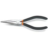 Beta 1009 160 Pinze a becchi mezzotondi lunghissimi zigrinati manici ricoperti con 2 strati di PVC antiscivolo 010090006