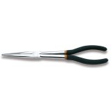 Beta 1009L/A Pinza a becchi mezzotondi lunghissimi diritti zigrinati, per impieghi speciali manici ricoperti con 2 strati di PVC