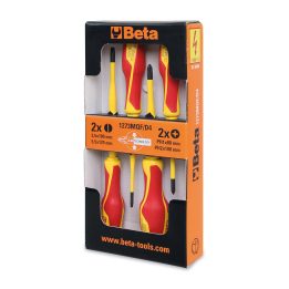Beta 1273MQF/D4 Serie di 4 giravite slim 012730604