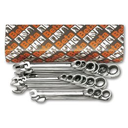 Beta 142/S19 Serie di 19 chiavi combinate a cricchetto reversibile (art. 142) 001420075
