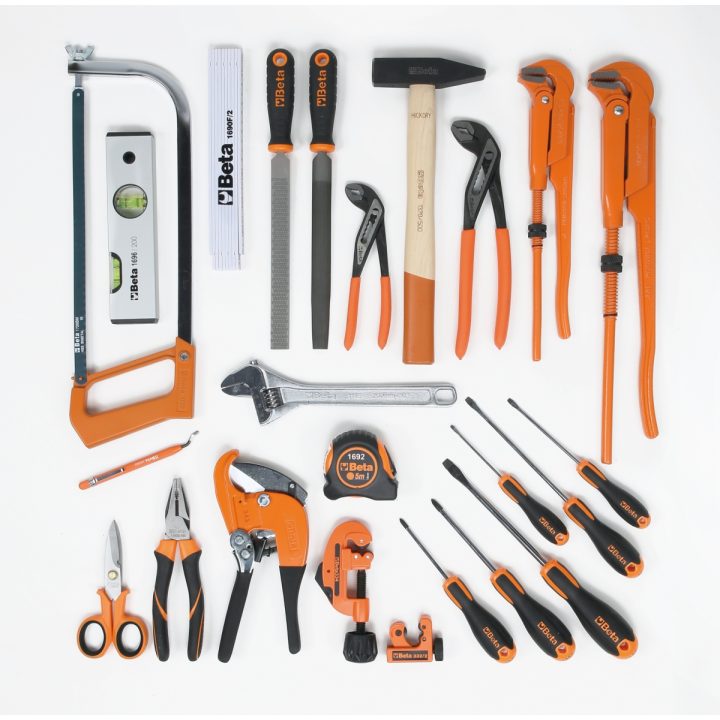 Beta 2109MT ID/1 Borsa portautensili con assortimento di 24 attrezzi per idraulica 021091026