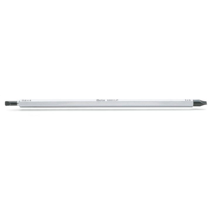 Beta 1281LP/2 Giravite bivalenti per viti a testa con intaglio cromato, punte nere 012810304
