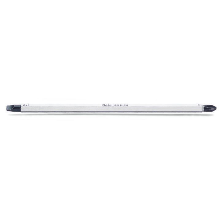 Beta 1281LPH/2 Giravite bivalenti per viti a testa con intaglio e Phillips® cromato, punte nere 012810322
