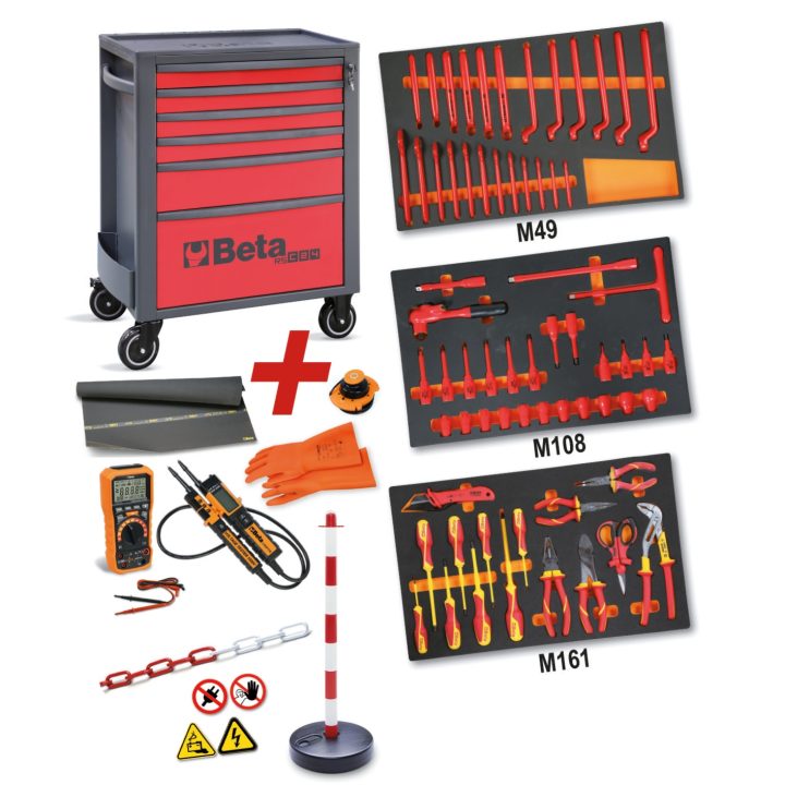 Beta 2400 RSC24/6-VEM Cassettiera con 81 utensili per la manutenzione dei veicoli ibridi ed elettrici 024004016