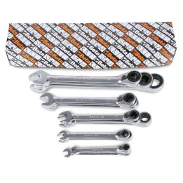 Beta 142/S17 Serie di 17 chiavi combinate a cricchetto reversibile (art. 142) 001420068