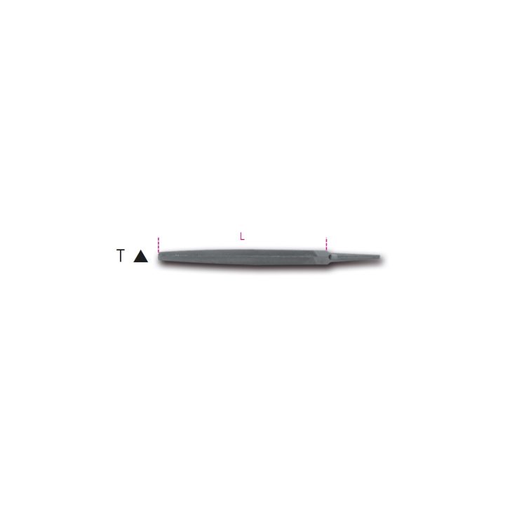 Beta 1718A6/T Lime triangolari a taglio mezzodolce, senza impugnatura 017180023