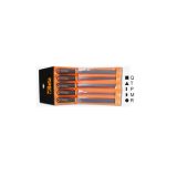 Beta 1719BMA10/B5 Serie di 5 lime a taglio mezzodolce, con impugnatura in busta appendibile 017190298