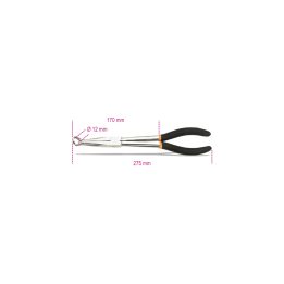 Beta 1474DL Pinza per cappucci candele d’accensione a becchi lunghi manici ricoperti con 2 strati in PVC 014740015