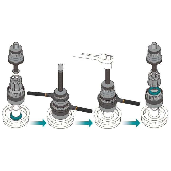 Beta 1531/C7 Kit estrazione anello interno cuscinetto ruota dal mozzo 015310107