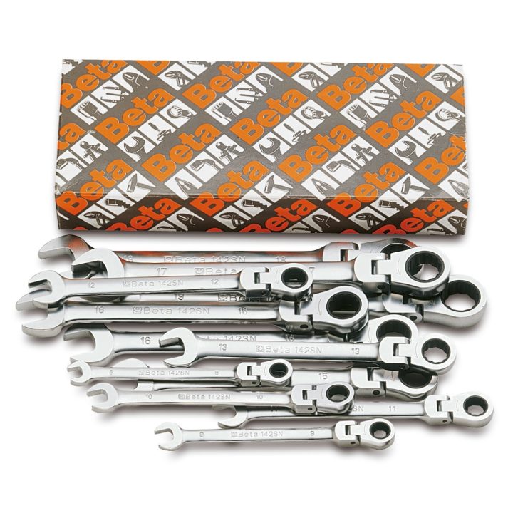 Beta 142SN/S13 Serie di 13 chiavi combinate a cricchetto snodate (art. 142SN) 001420263