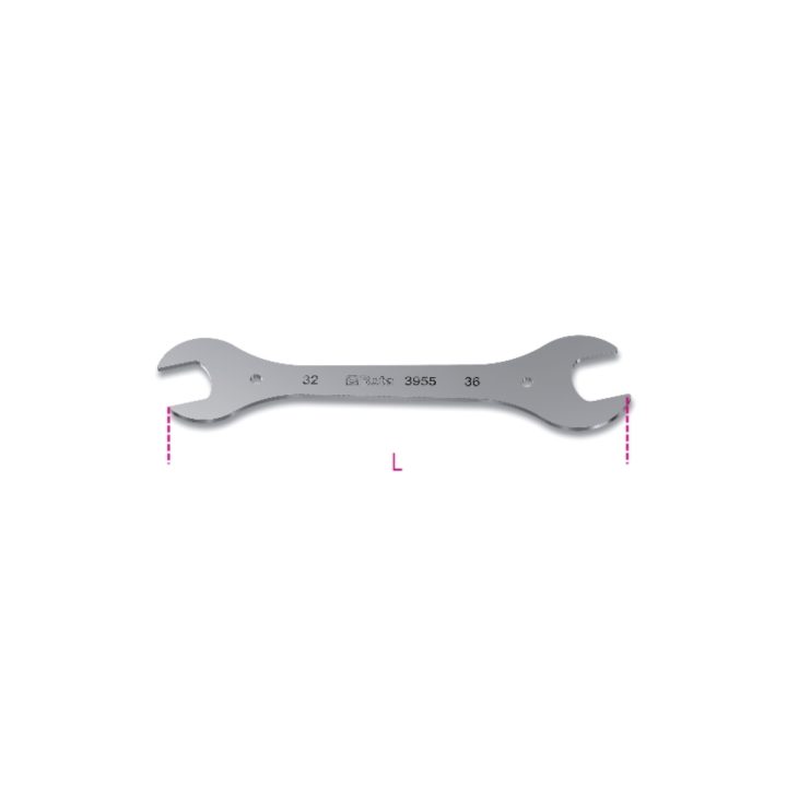 Beta 3955 32X36 Chiavi a forchetta per serie sterzo universali cromate 039550114