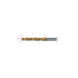Beta 414 2,50 Punte elicoidali cilindriche serie corta in acciaio HSS-TiN rettificate 004140058
