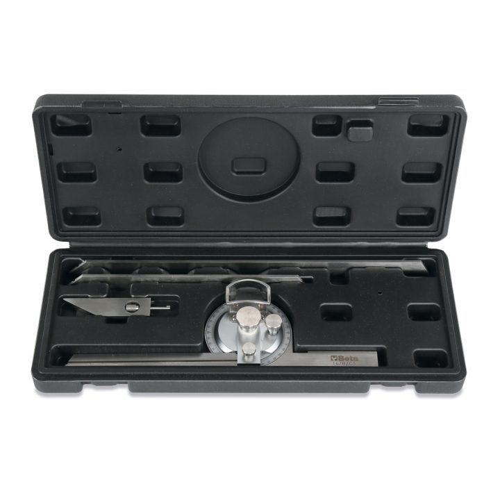 Beta 1678/C3 Rapportatore d’angoli in acciaio inossidabile in astuccio di legno 016780030