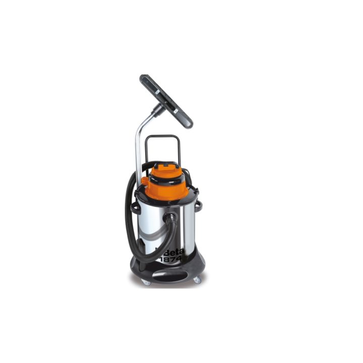 Beta 1874 50 Aspiratore 50 litri per solidi e liquidi bidone in acciaio INOX 018740050
