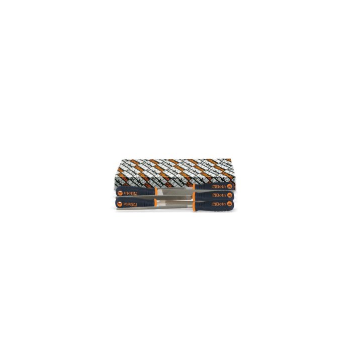 Beta 1719BMA6/S5 Serie di lime ataglio mezzodolce 6" impugnatura in materiale plastico 017190030