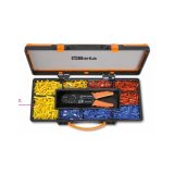 Beta 1602/C9 Pinza per capicorda 1602 con assortimento di 450capicorda 016020045