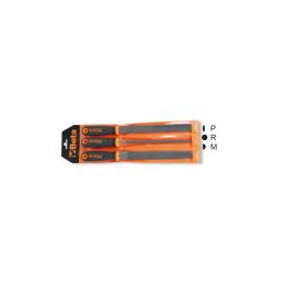 Beta 1719BMR/B3 Serie di 3 raspe a taglio mezzodolce, con impugnatura, in busta appendibile 017190358