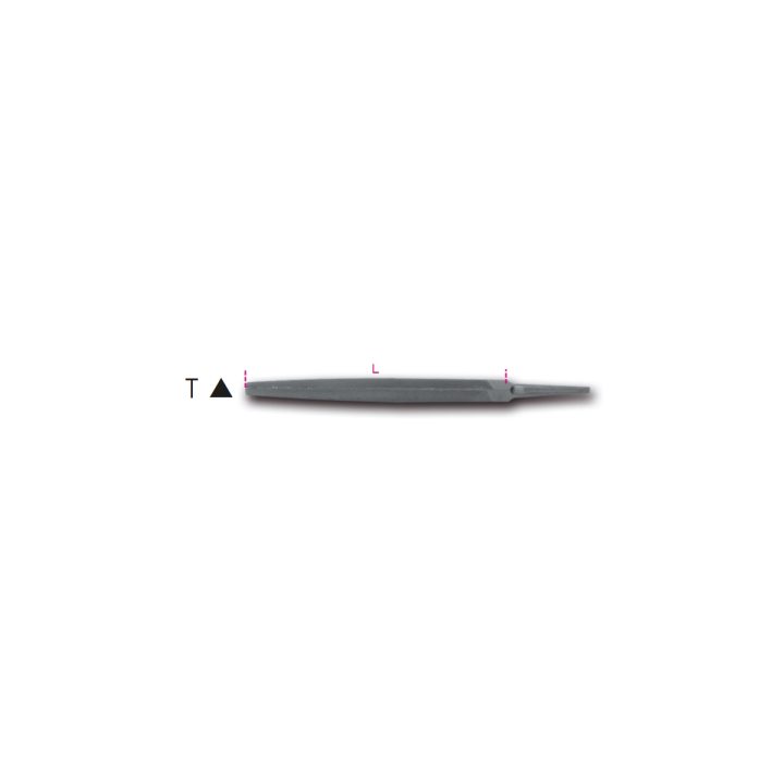 Beta 1718D6/T Lime triangolari a taglio grossolano, senza impugnatura 017180123