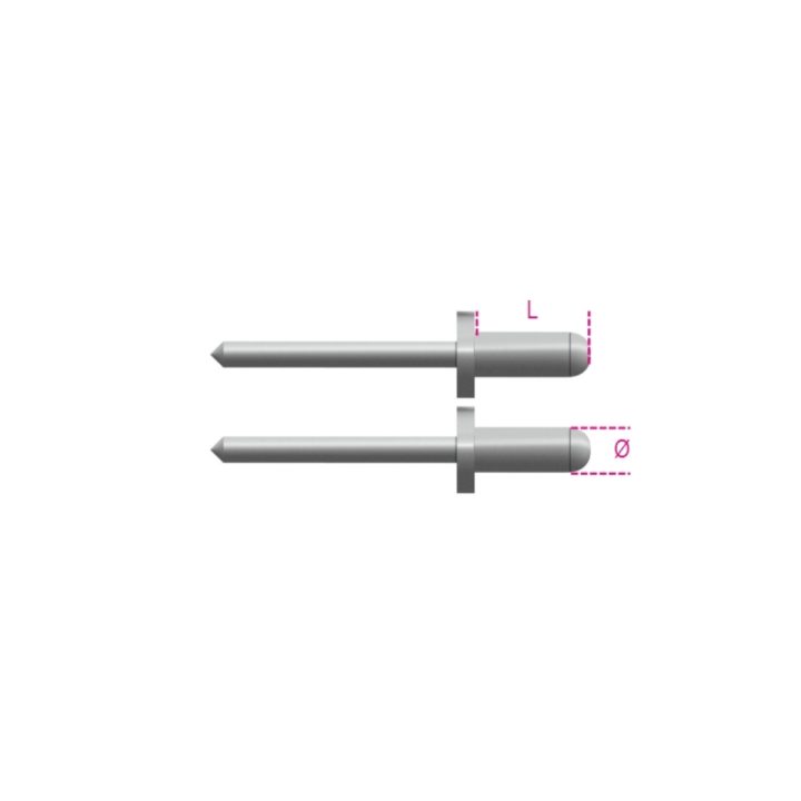 Beta 1741RV 3,8K Rivetti in alluminio 017410193