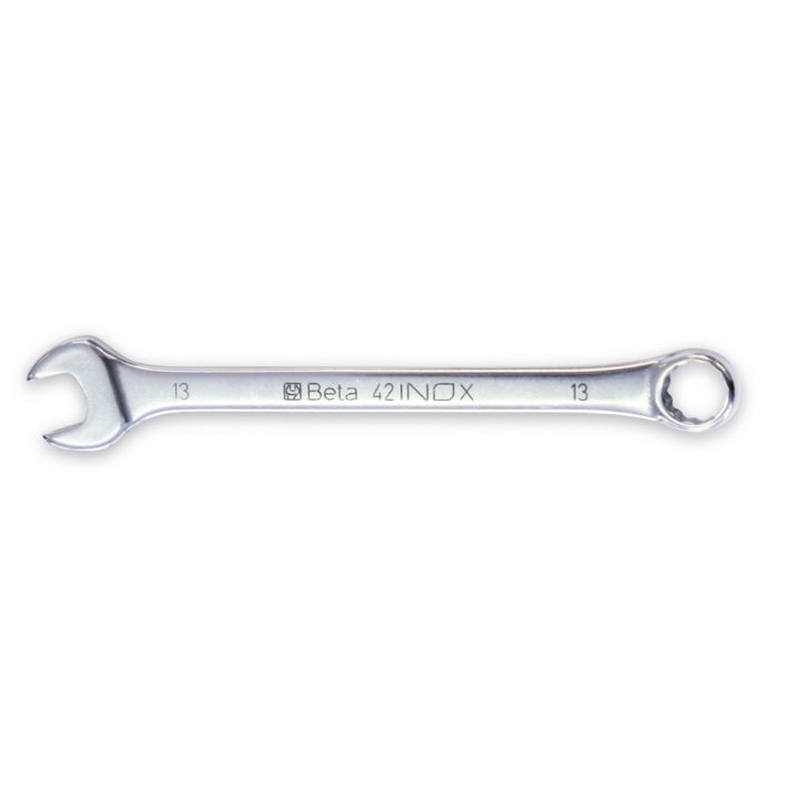 Beta 42INOX 50 Chiavi combinate a forchetta e poligonale piegata in acciaio inossidabile 000420345