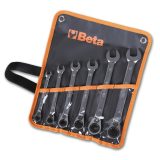 Beta 142/B6 Serie di 6 chiavi combinate a cricchetto reversibile (art. 142) in busta 001420066
