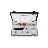 Beta 1827/K Saldatore a gas con 7 accessori in valigetta con base morbida di polietilene espanso 018270100