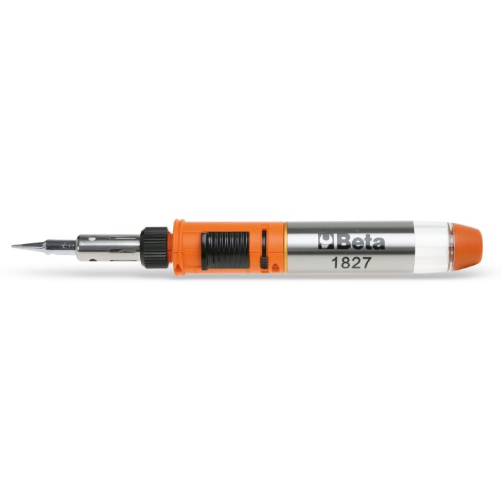 Beta 1827/K Saldatore a gas con 7 accessori in valigetta con base morbida di polietilene espanso 018270100