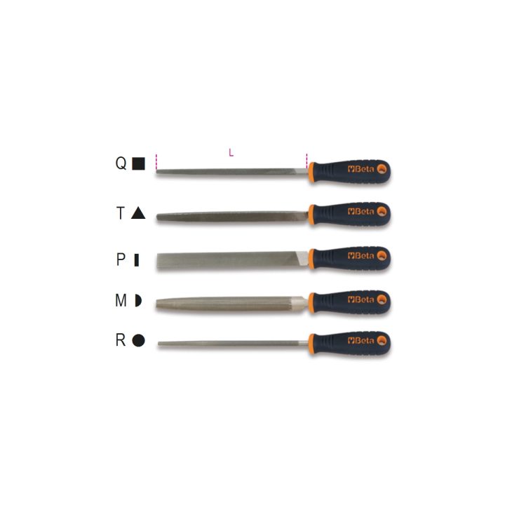 Beta 1719BMA10/Q Lime a taglio mezzodolce 10" impugnatura in materiale plastico 017190071