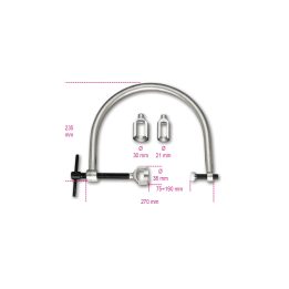 Beta 1452K Morsetto alzavalvole con tre flange 014520100
