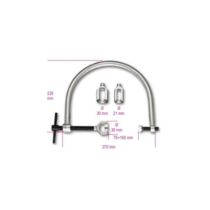 Beta 1452K Morsetto alzavalvole con tre flange 014520100