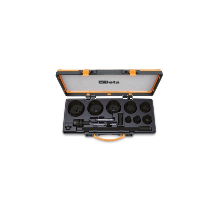 Beta 450/C15 Assortimento di seghe a tazza e accessori per elettricisti in cassetta di metallo 004500313