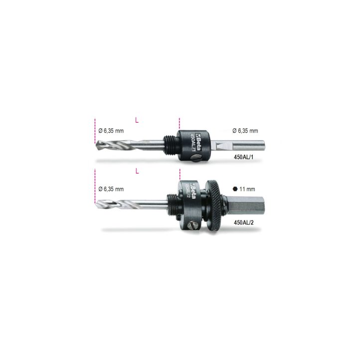 Beta 450AL/2 Alberi per seghe a tazza completi di punte 004500215