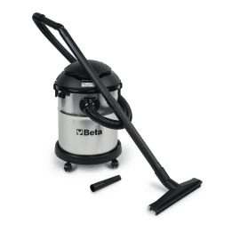 Beta 1870I Aspiratore 20 litri per solidi e liquidi, bidone in acciaio INOX 018700220