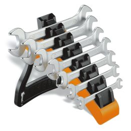 Beta 55/SP7 Serie di 7 chiavi a forchetta doppie con supporto 000550167