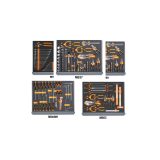 Beta 5935VI/2MB Assortimento di 133 utensili per manutenzioni industriali in vassoio morbido in EVA 059351316