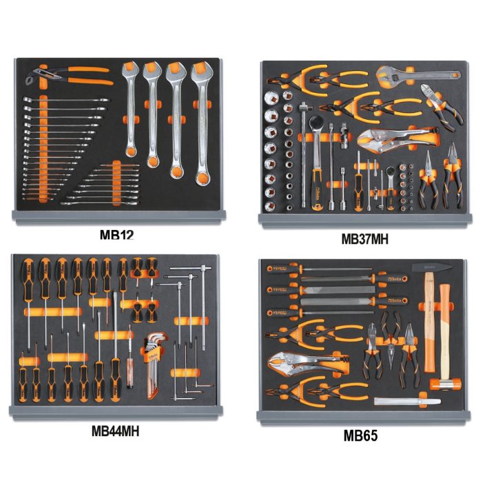 Beta 5935VI/2MB Assortimento di 133 utensili per manutenzioni industriali in vassoio morbido in EVA 059351316